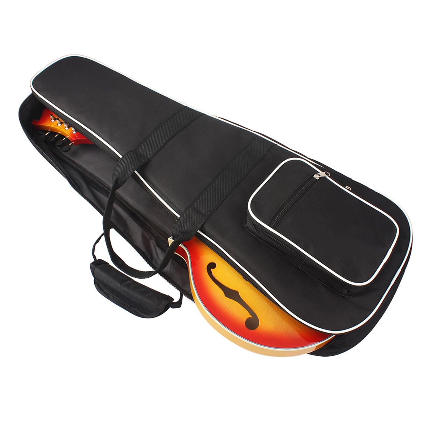Yctze Étui pour Mandoline, Sac de Transport Portable en Tissu Oxford épais avec Poches, étui pour Mandoline, Sac de Transport pour, Accessoires pour Instruments de Musique, de en Tissu Oxford,