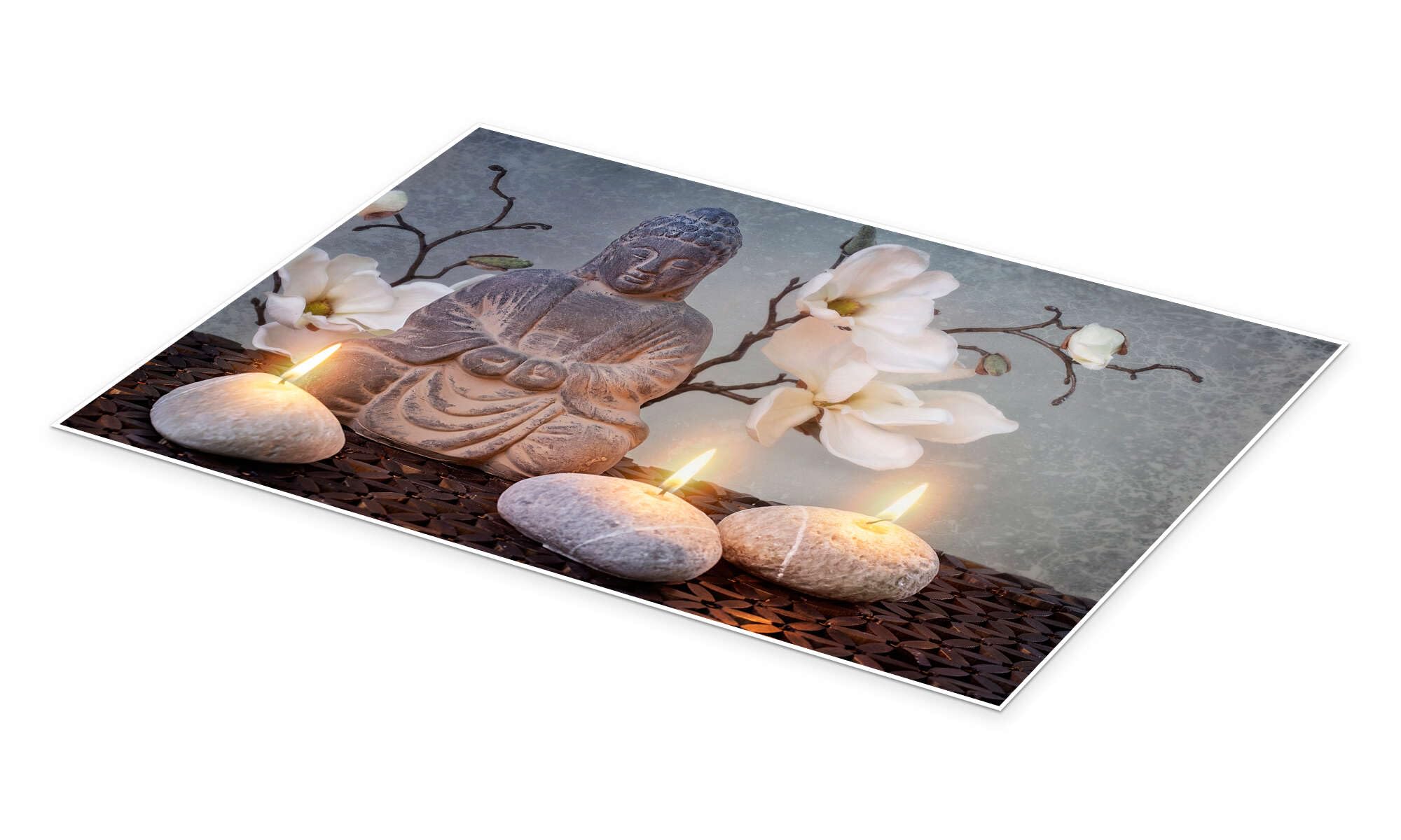 Buddha in meditation III Plakat