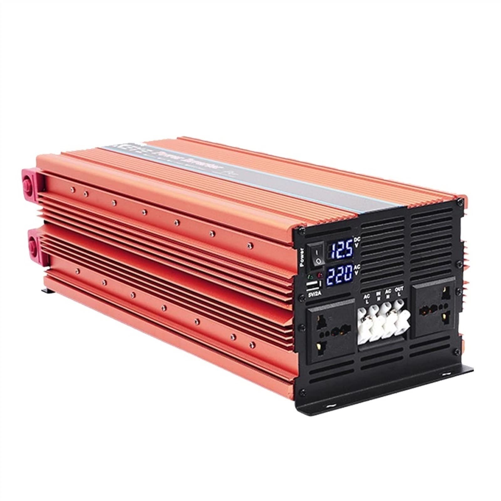 CUDTAPI Modified Sine Wave Power Inverter 4000W 5000W 6000W 8000W 12000W Ultra Power Inverter 12V 220 110 DC To AC Supply Converter Solar Power Inverter(12000W,Onecolor,50HZ)