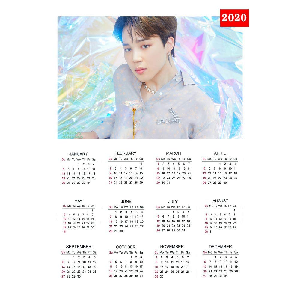 Sportstorm Kpop BTS Bangtan Boys Sticker Poster Calendar, 2020 Map of The Soul 7 Official Photo Wall Home Decoration for ...