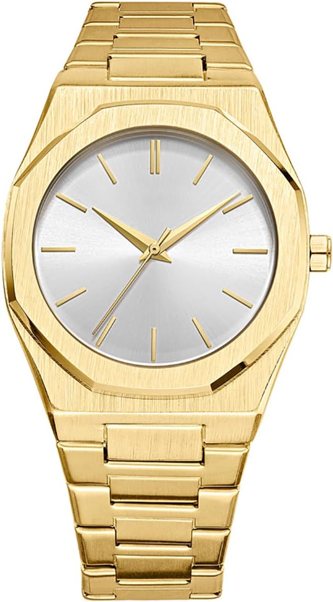 Business Men Quartz Watches Fashion Analog Watches Stainless Steel Waterproof Wrist Watch Classic Dress Watch for Men