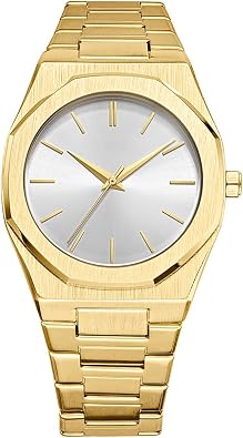 Business Men Quartz Watches Fashion Analog Watches Stainless Steel Waterproof Wrist Watch Classic Dress Watch for Men
