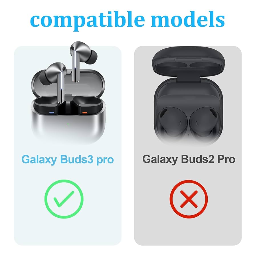 Samsung Galaxy Buds3 Pro ケース、フォームイヤーピース付 Amazon | AhaStyle Samsung Galaxy Buds3 Pro (2024)用メモリー