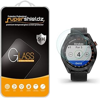 Supershieldz (2 Pack) Designed for Garmin Approach S40 Tempered Glass Screen Protector, Anti Scratch, Bubble Free