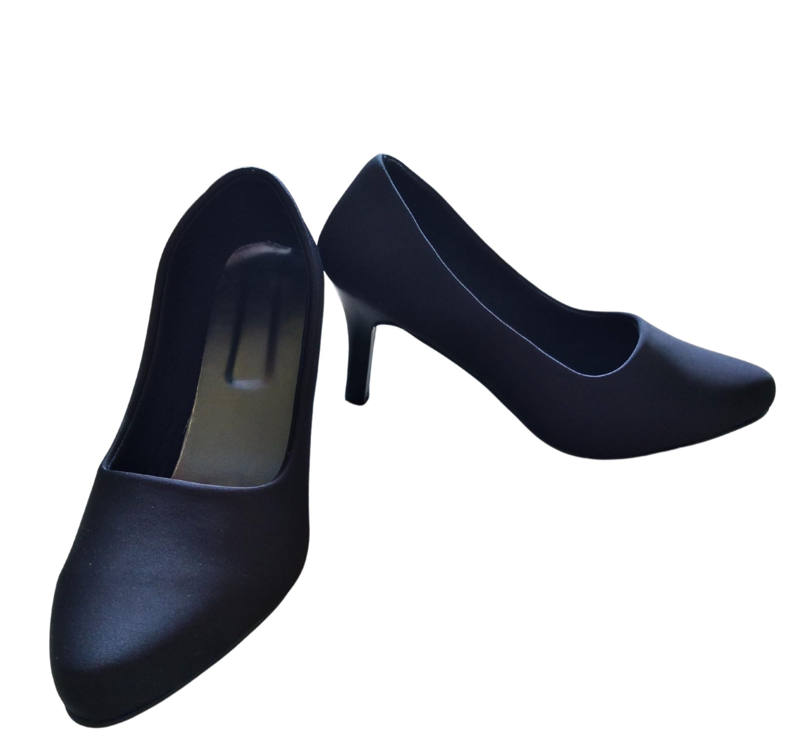 Classic Women's Heel Pumps, Black, Professional Office Dress Shoes-picture-35