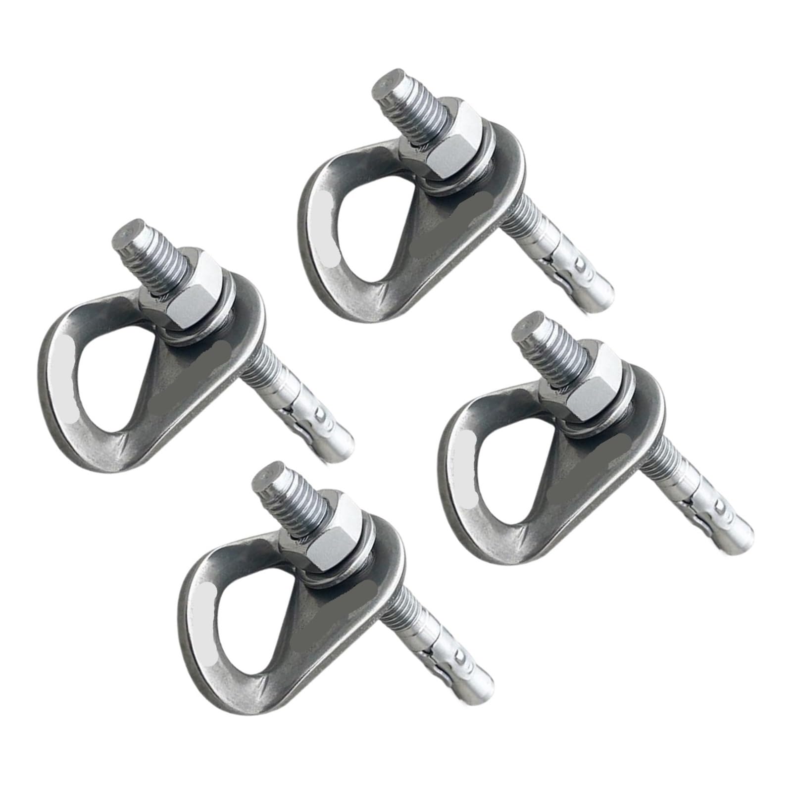Perno de anclaje de escalada de acero inoxidable 304 30KN, suspensión de pernos de escalada en roca for fijación de escalada, punto fijo seguro for presas de escalada en roca, 4 juegos