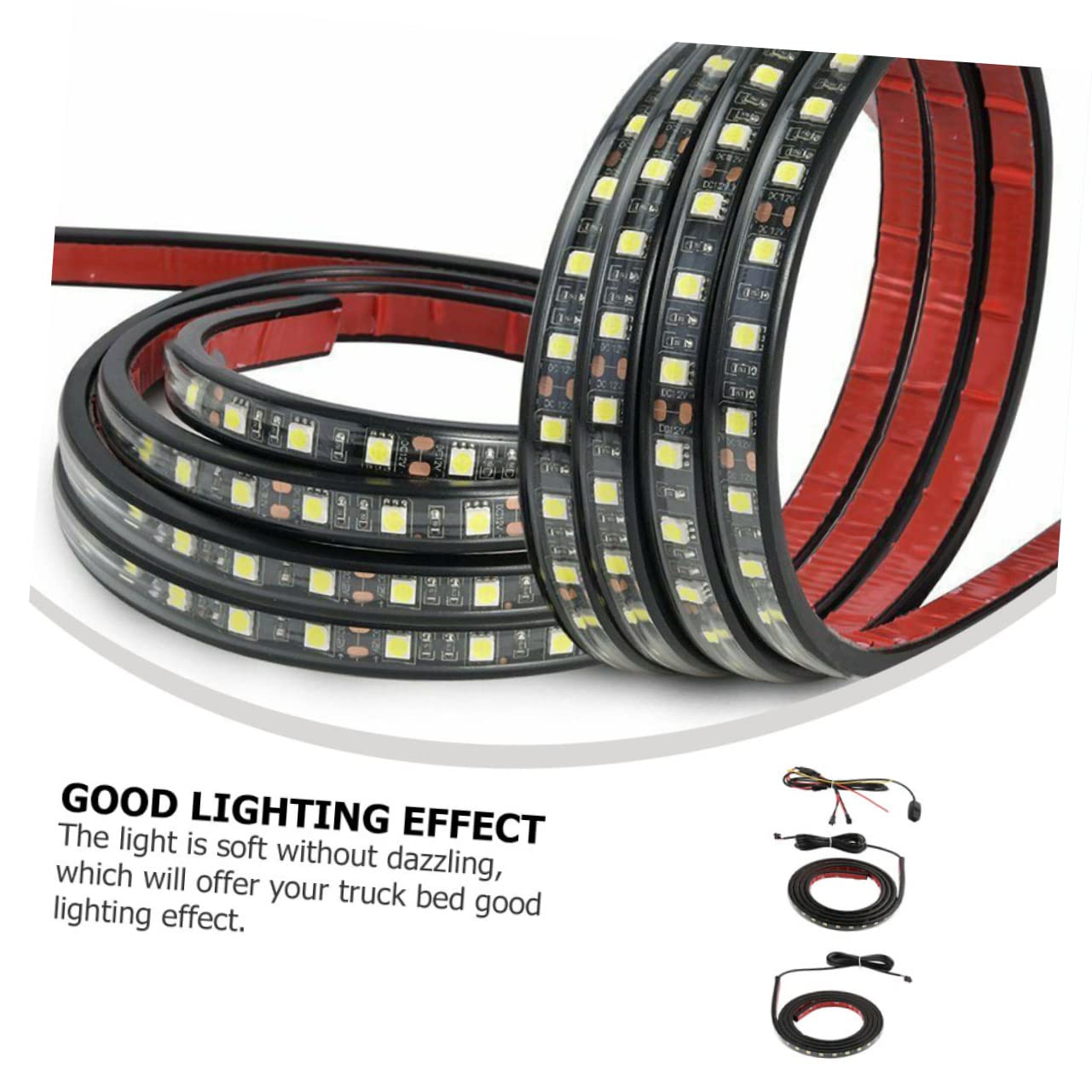 Set 3 Pezzi Strisce Luminose Bilaterali Cassone Pick-up, Accessorio Luci Camion Cavo Di Collegamento, Illuminazione Guida Notturna Per Veicoli Commerciali