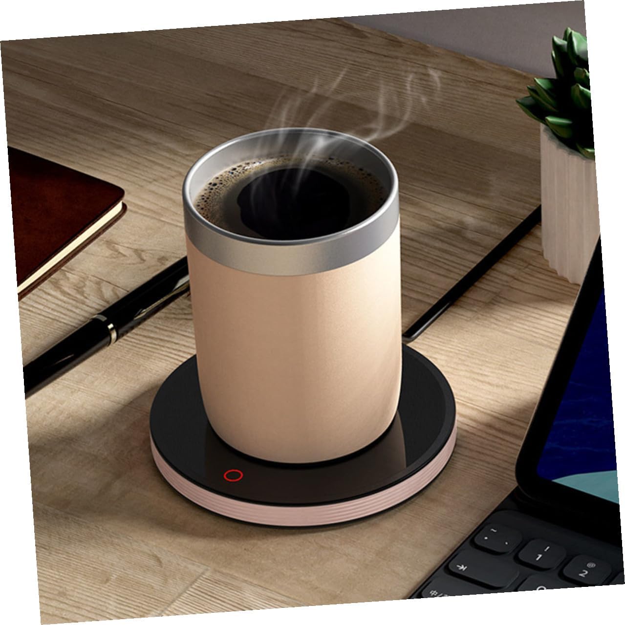 BESPORTBLE Convenient Cup Warmer and Household Coffee Mug Heater with Ac110v Power, Portable Temperature Control Beverage Warmer for Office and Home Use