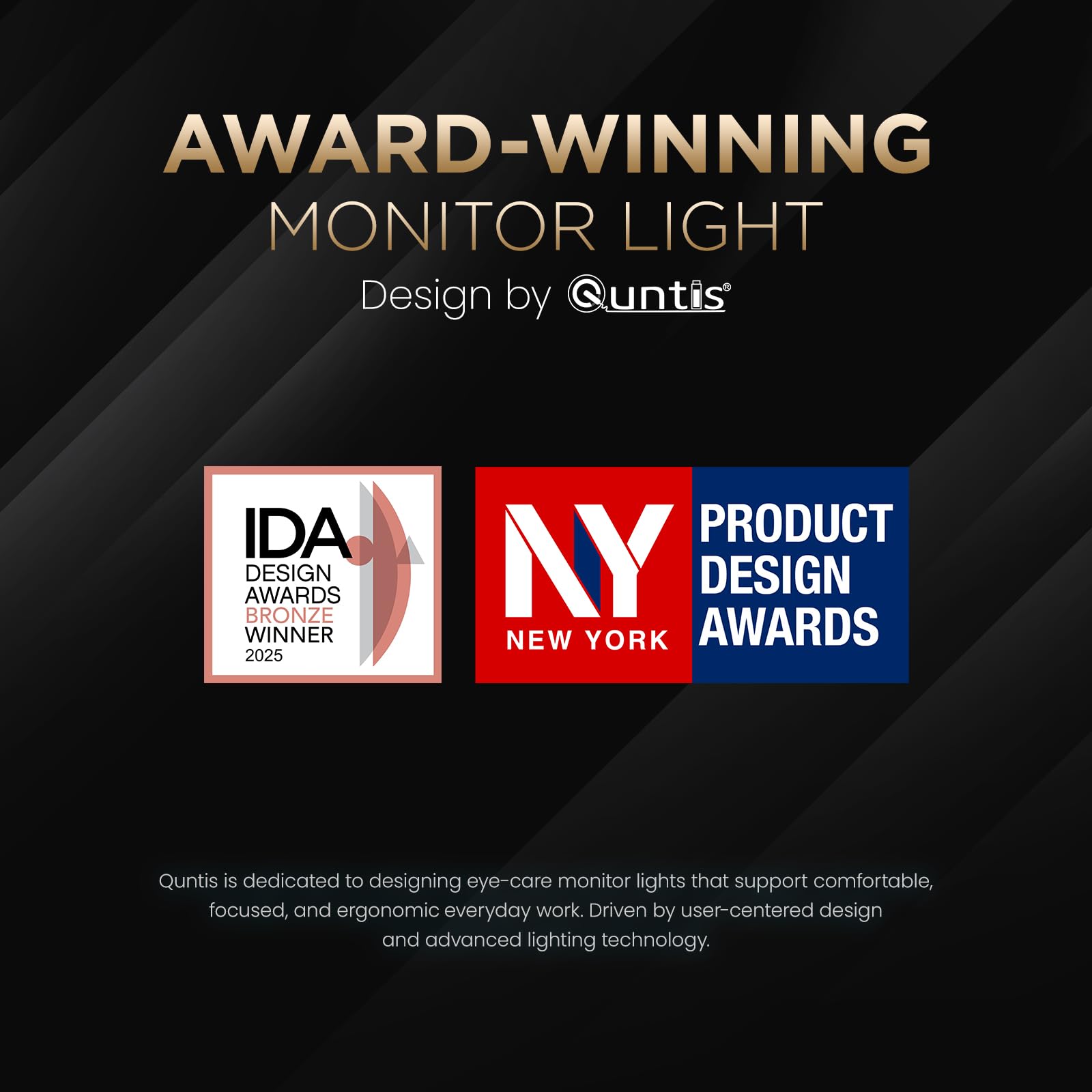 Quntis 66CM Lámpara Monitor Curvo con RGB Retroiluminación, Luz de Monitor Plegable Superbrillante Regulable, Luz Ordenador con Atenuador Automático, Para el Hogar Oficina Estudio Entretenimiento