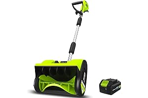 RYOBI 40V Brushless 12-Inch Wheeled Electric Cordless Snow Shovel