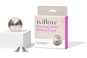 Willow & Everett Soothing Silver Nursing Cups: Nursing Essentials for Sore and Sensitive Nipples