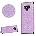 Produktbild DasKAn Strass Glitzer Silikon Hülle für Samsung Galaxy Note 9,Glänzend Sterne Hybrid Ultra Dünn Weich Gummi Rückseite Handytasche Stoßfest Kratzfest Flexibel Gel TPU Schutzhülle,Lila#1