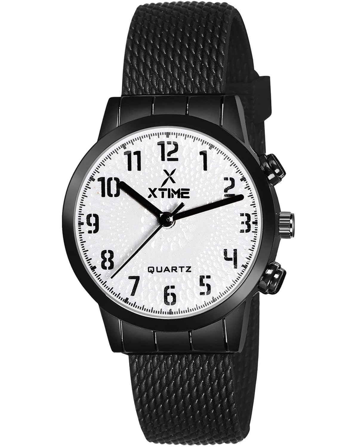 XTIME Analogue Watch Round White Dial & Black Resin Strap for Women & Girls (B0CRR7J1GK) Amazon Price History, Amazon Price Tracker