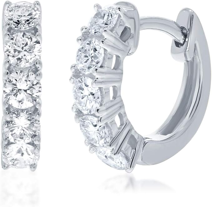 La Joya 1/2 Carat Total Weight (ctw) Certified Lab Grown Diamond Hoop