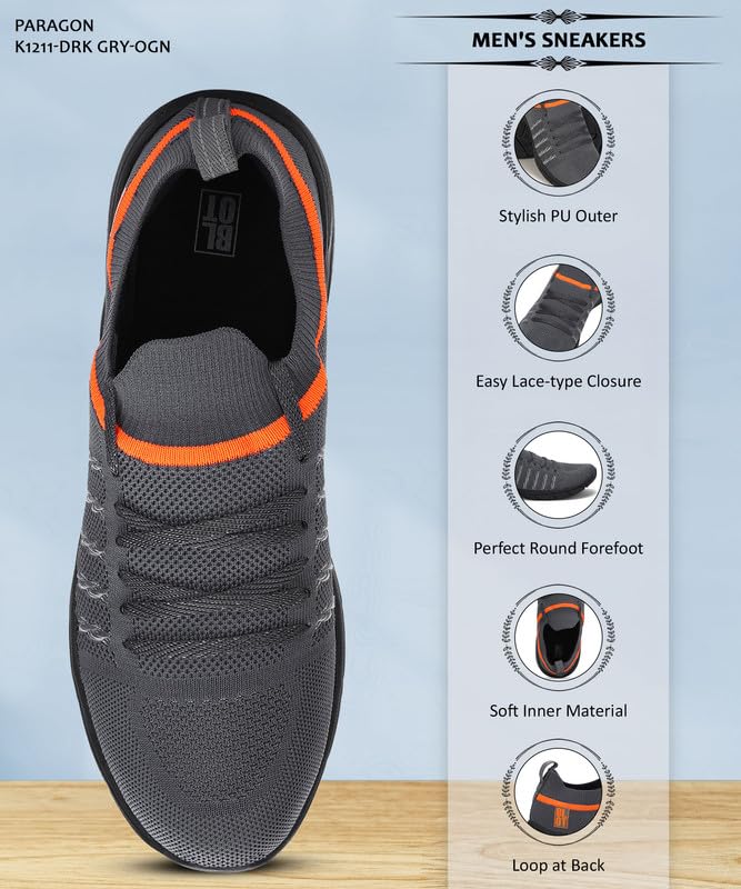 Paragon Blot FBK1211G Men Casual Shoes | Stylish Walking Outdoor Shoes for Everyday Wear | Smart & Trendy Design | Comfortable Cushioned Soles