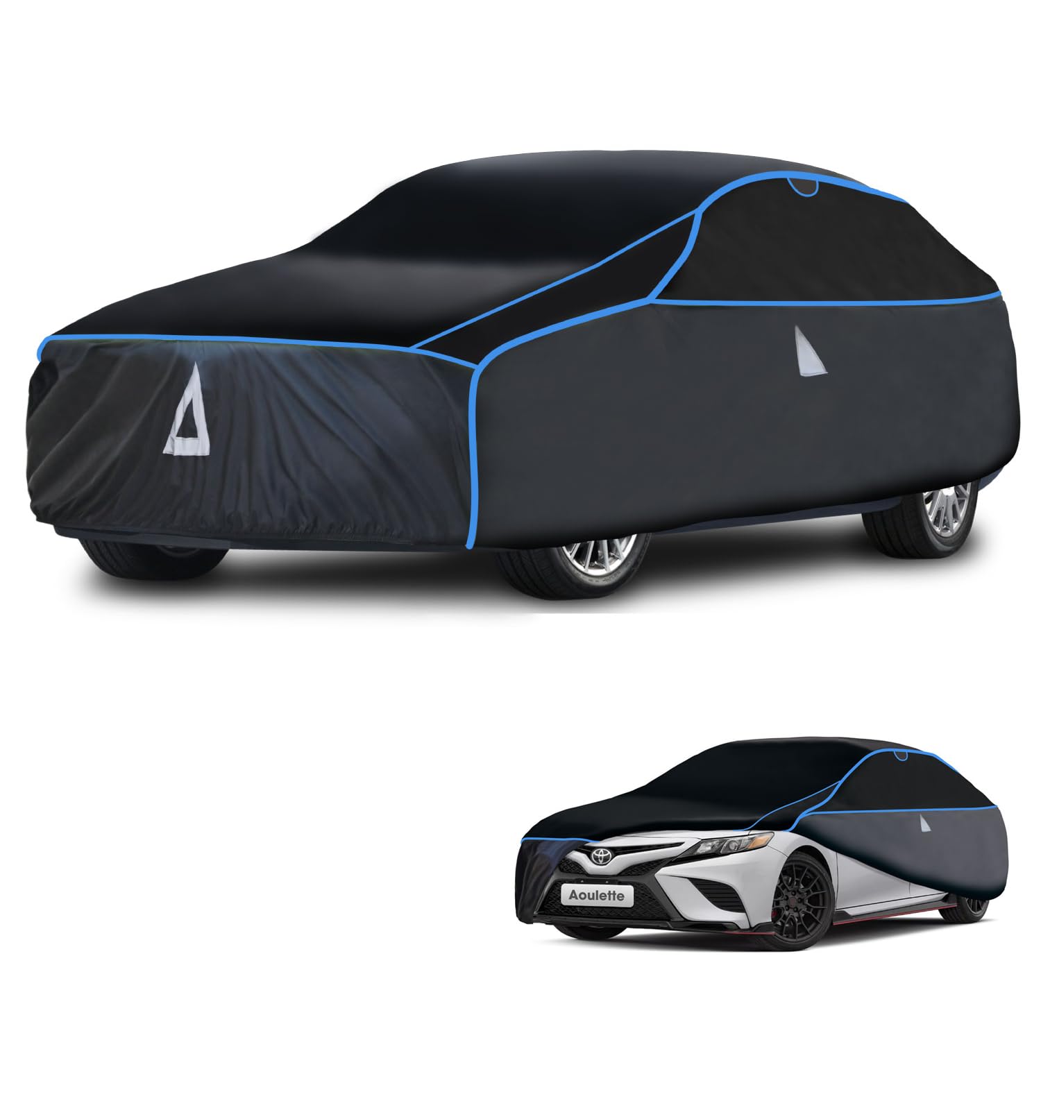 Hail Protector Car Cover with Thick Multi-Layered EVA | Gift Windshield Sun Shade | Hail Blanket Custom Fit Sedan.