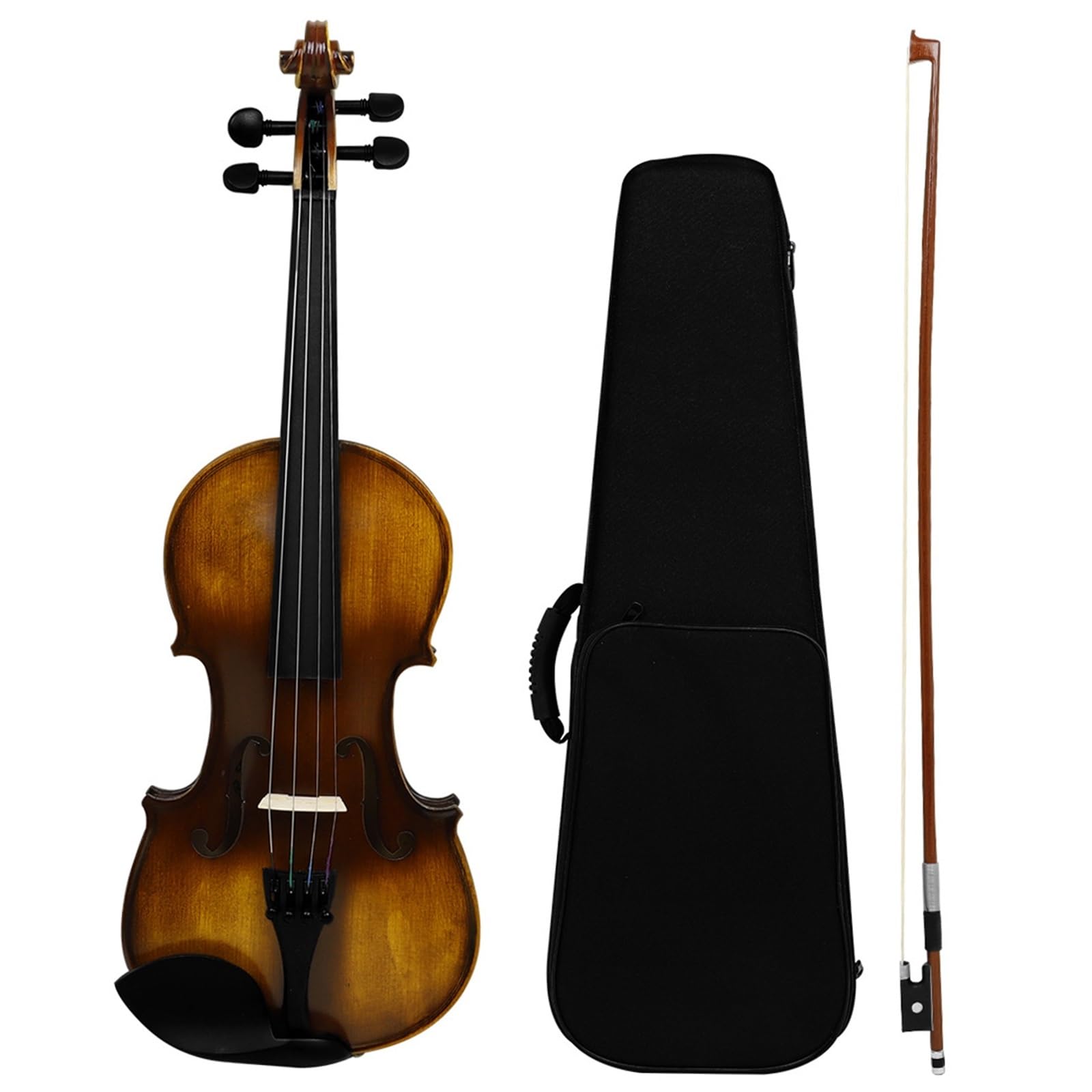 Violino In Legno Massello Per Principianti Per Adulti Opaco Che Suona Strumento Per (Violin,4/4)
