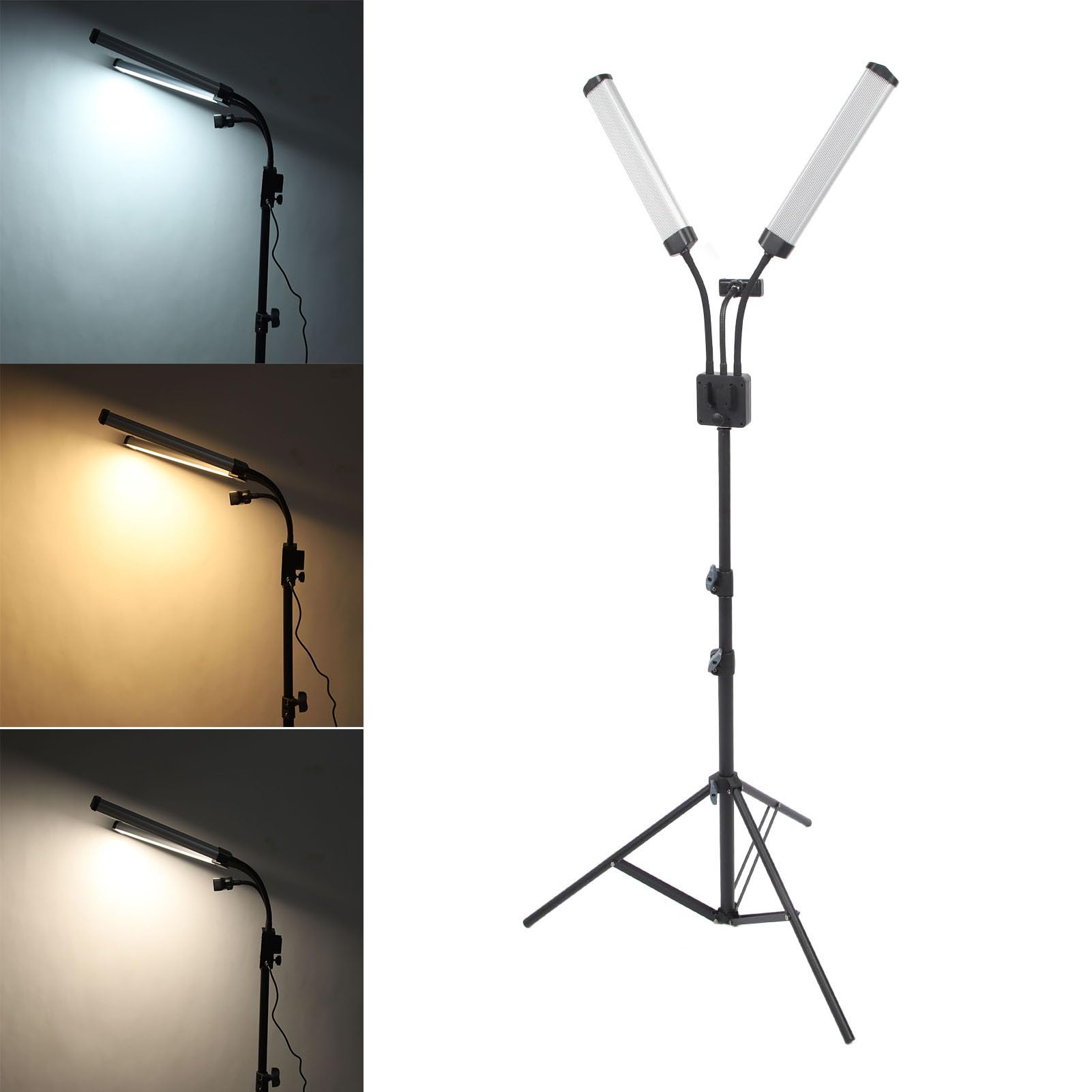 Podwójne Ramiona Fotografia Wypełniająca 196 LED 40W 3200K-5600K (wtyczka UE)
