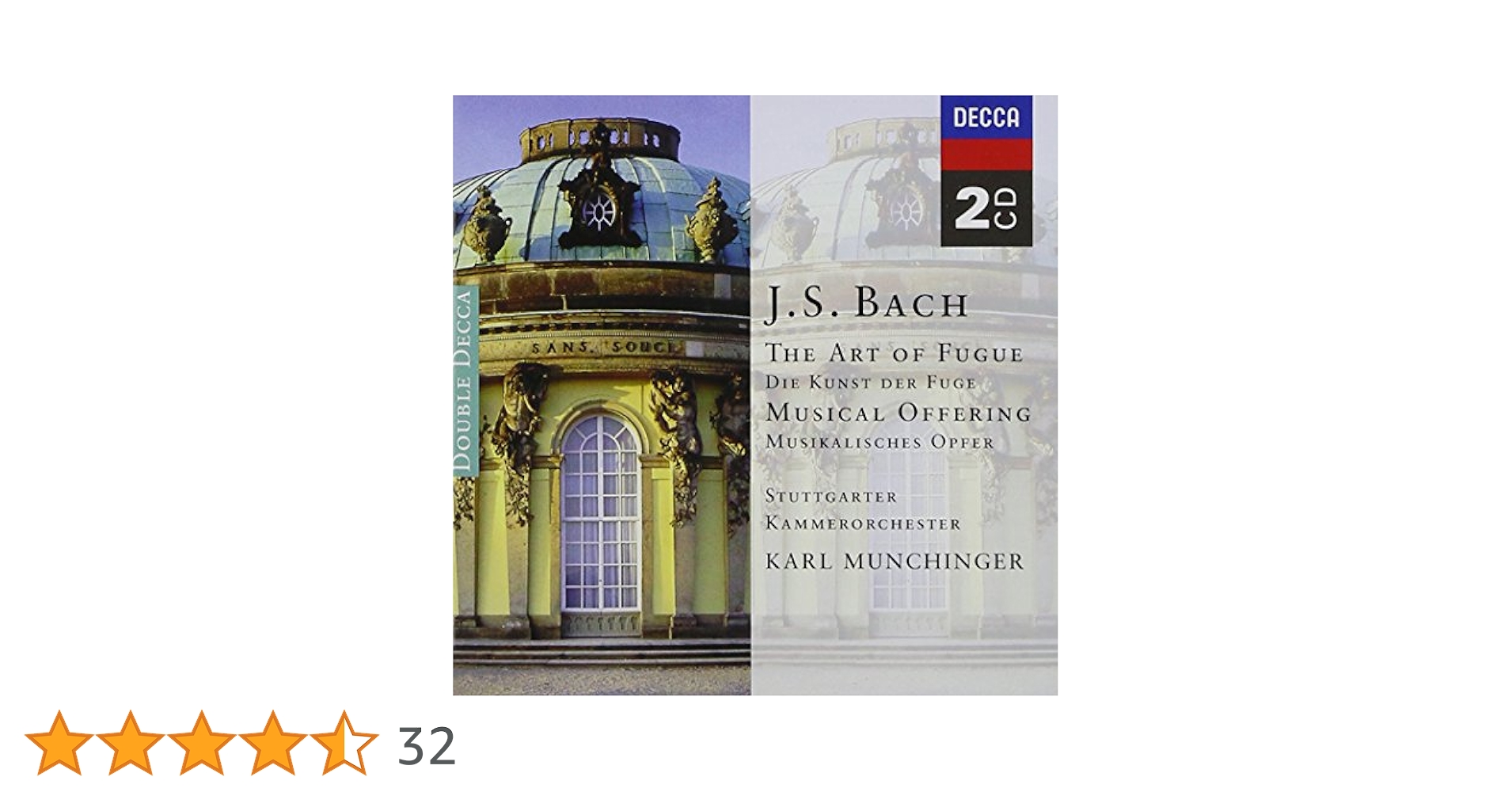 (CD)Art of the Fugue / Musical Offering／Bach、Stuttgarter Kammerorchster、Munchinger J S Bach: Art of Fugue, Musical Offering: Amazon.co.uk: CDs
