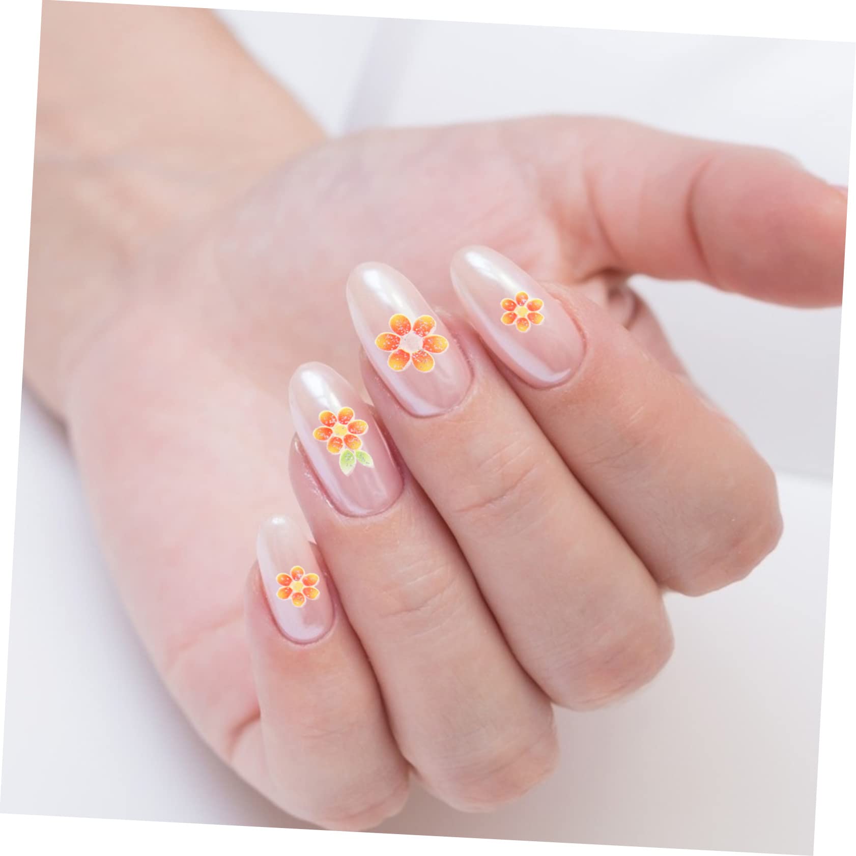 5 Set Set Adesivo Per Manicure Adesivi Per Unghie Fiori Unghia Uv Arte Adesivi Unghie Sticker Unghie Adesivi Per Fiori Per Unghie Ciondoli Per Unghie Etichetta 30 Fogli*5