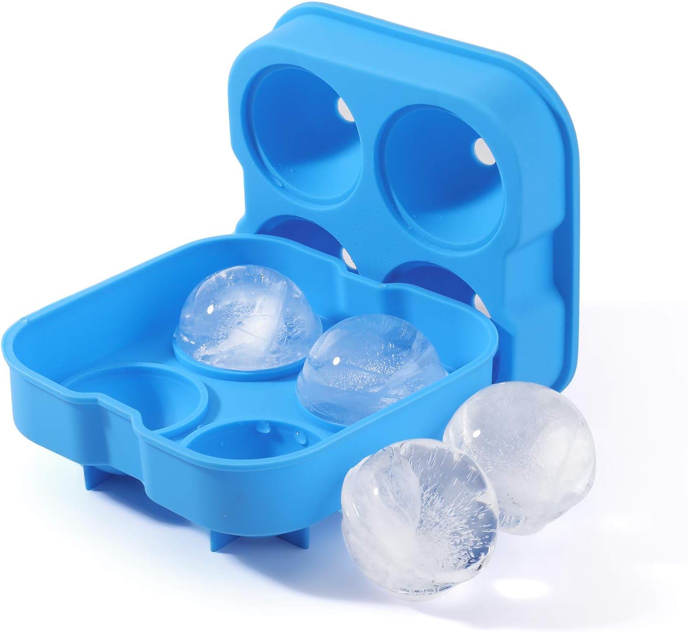 Flexzion Ice Ball Mold Maker, Round Ice Spheres Ice Cube