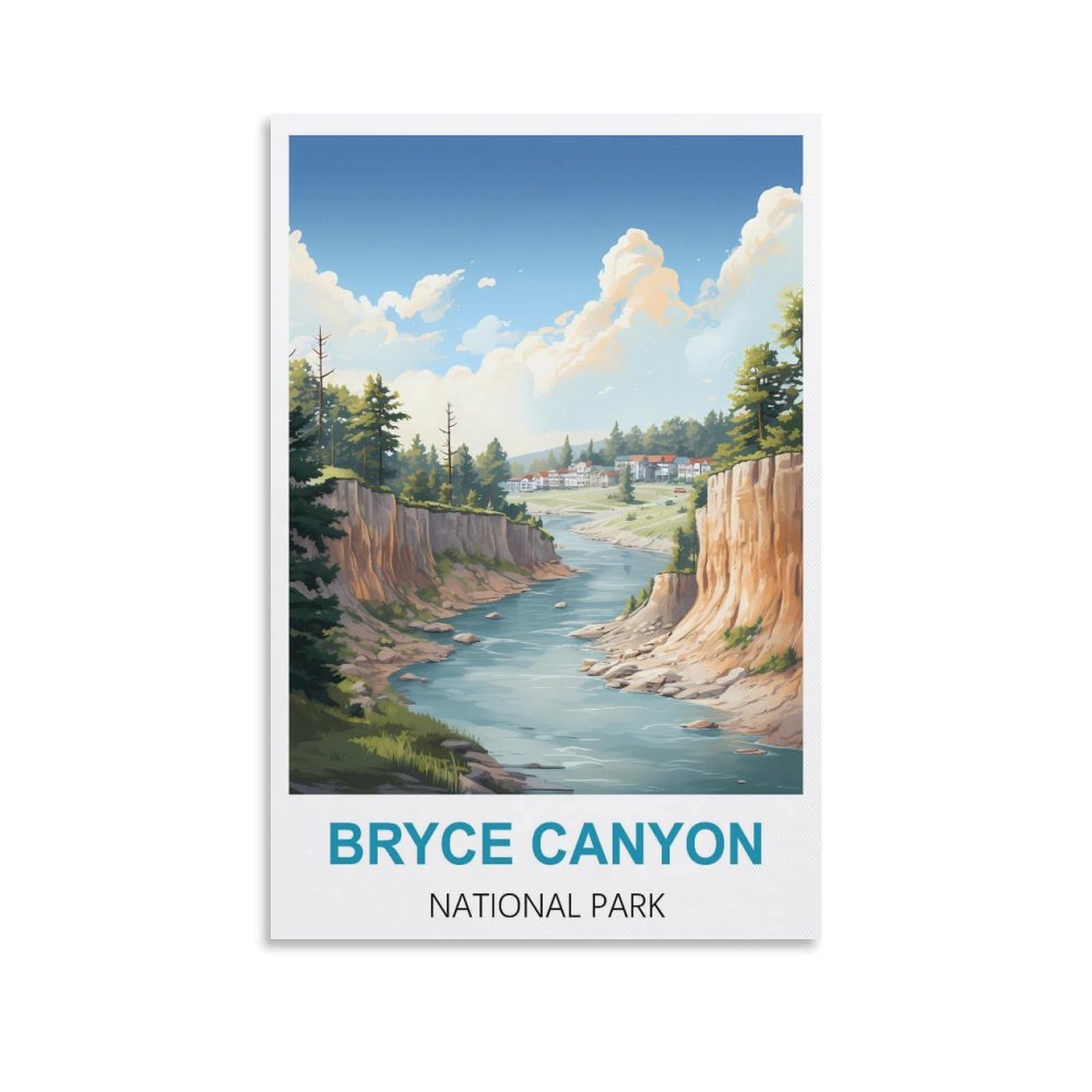 Vintage Metal Tin Sign,Bryce Canyon National Park,Vintage Tin Sign Metal Retro Art Wall Poster for Home Club Garden Decor 30x40cm