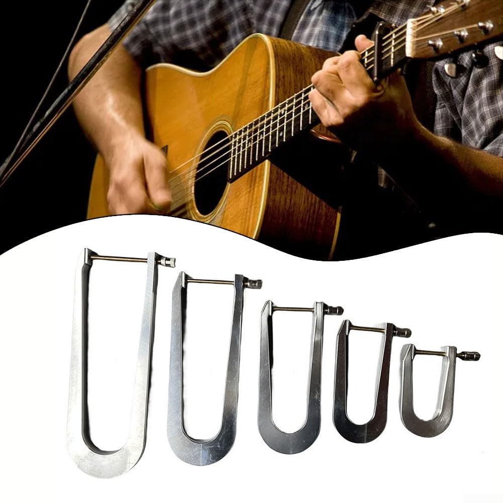 Set 5 Morsetti In Alluminio Per Chitarra E Basso – Strumenti Da Liutaio Per Riparazione E Installazione, Profondità 8,3–24 Cm