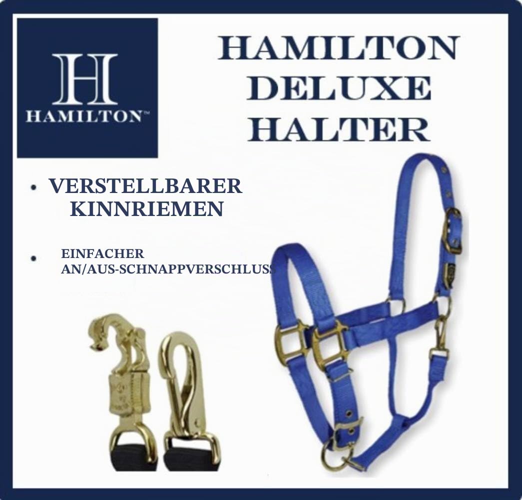 Hamilton Nylon-Halfter mit verstellbarem Kinn, 2,5 cm, Average, 800-1100 Pounds, Marineblau