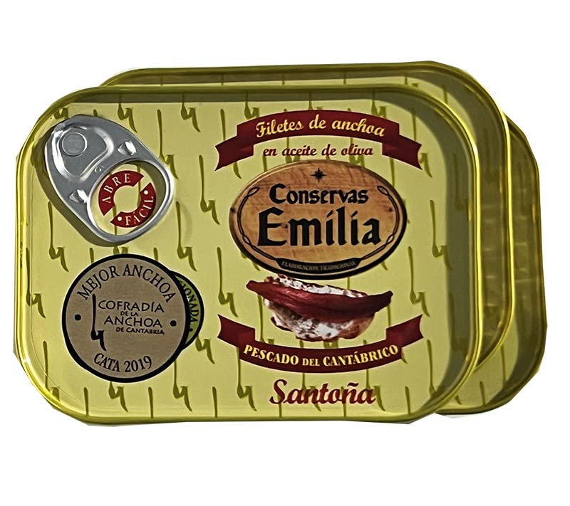 Filetes de anchoa de santoña en aceite de oliva 14/16 Serie Oro (PACK DE 3 UNIDADES)