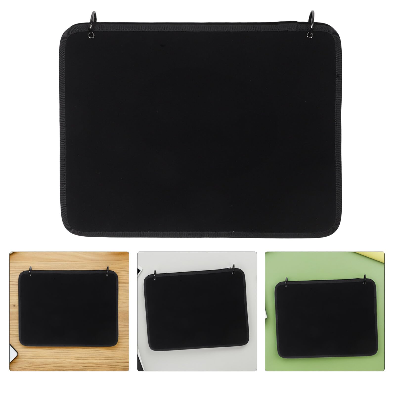 Organiseur à Patchs Militaire Vert Olive 42 X 32 Cm, Porte-Badges Auto-agrippant avec Pages Rabattables, Livret de Rangement Portable pour Écussons et Brassards Tactiques