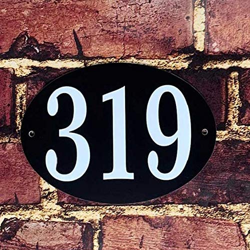 Personalized Address Plaque, Small Oval House Number Sign. Made In Usa Custom, Economical, And Fast - J0211 #TOP17