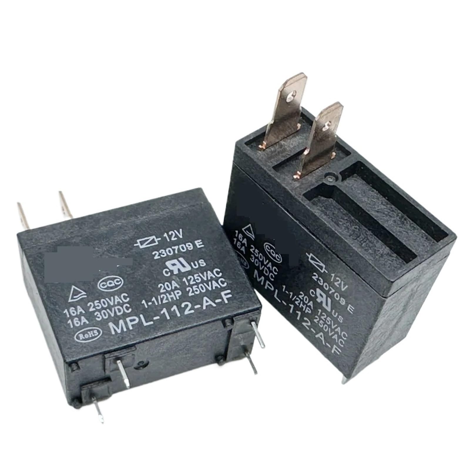 Relais MPL-112-AF 62F-12V-16A 4 broches commutation carte PCB