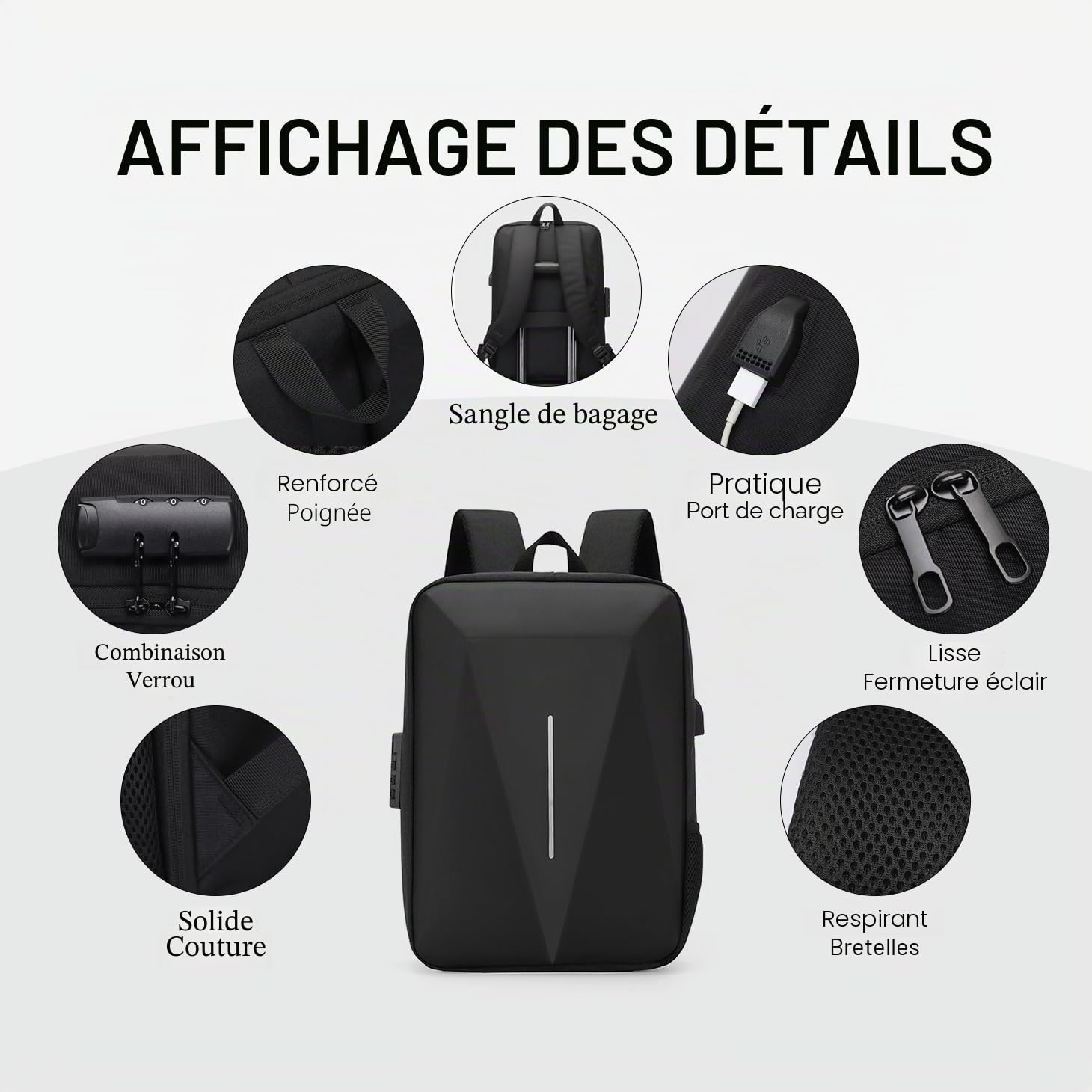 Sac pour Starlink Mini - Sac de rangement pour Starlink Dish et tous les accessoires - Antivol étanche