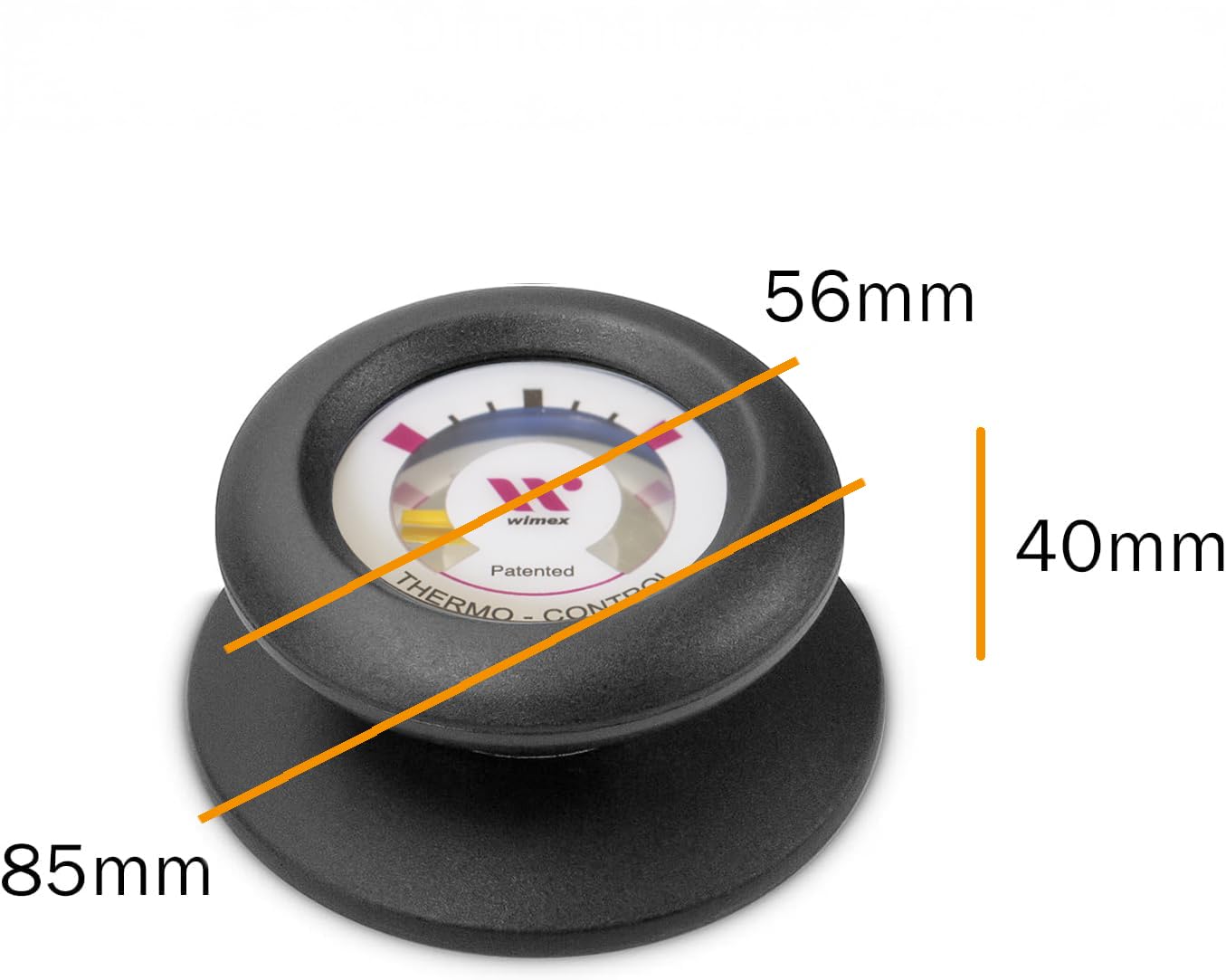 Oppaha Pomello Coperchio Pentola Manopola con Termostato Compatibile AMC al 100% Filettatura in Ottone Anti Scottatura - 1 Pz