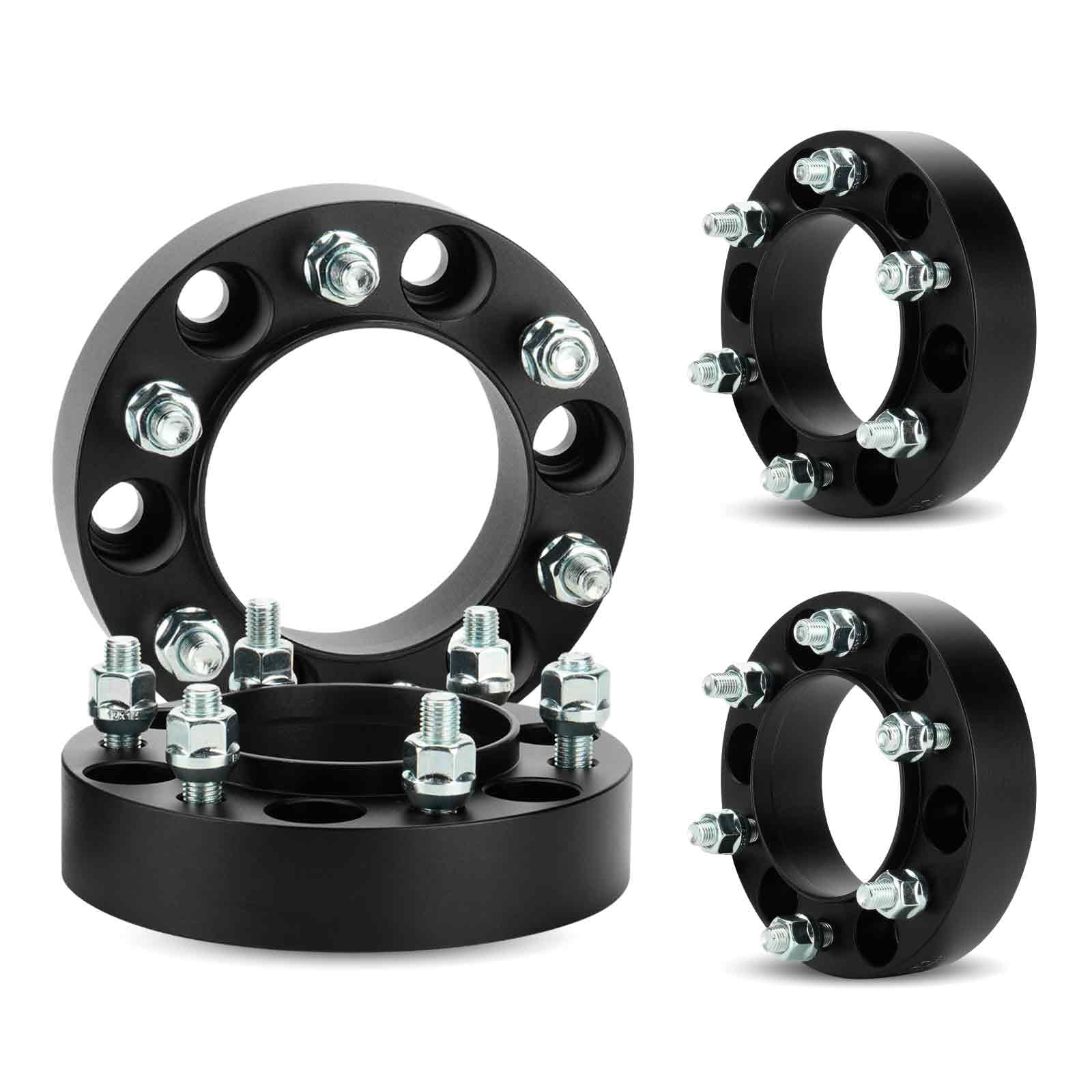 6x5.5 Hubcentric Wheel Spacers 1.25in 6x139.7 Wheel Adapter Forged 6 Lugs fit for 1996-2022 Toyota 4Runner 2002-2022 Tacoma 2000-2006 Tundra 2003-2022 Lexus GX470 106mm Bore M12x1.5 Studs 4pc