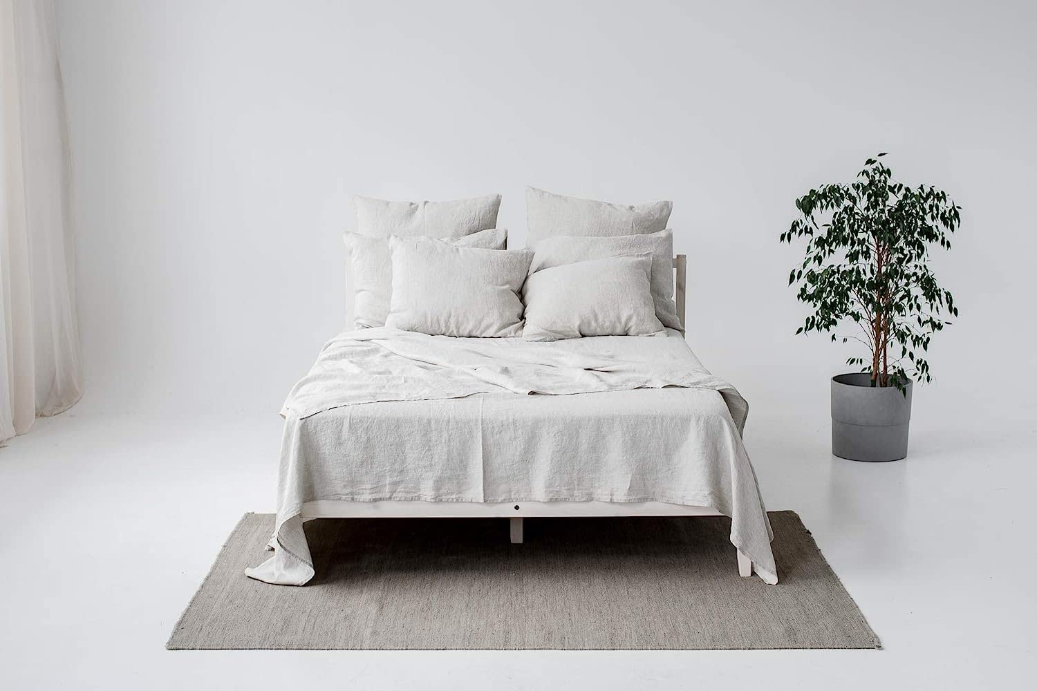 My Linen Home | Set di 2 Federe in Lino Lavato (100% StoneWashed) | Federe Cuscini 50x70 cm I Ipoallergenico, Termoregolazione e Traspirabilità I Adatto a Tutte le Stagioni | Copricuscini Naturale