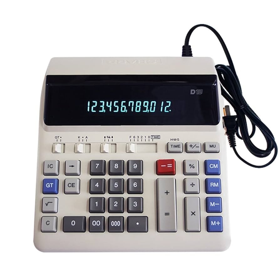 Amazon.co.jp: 電卓、LED蛍光スクリーンコンピューターキー電卓