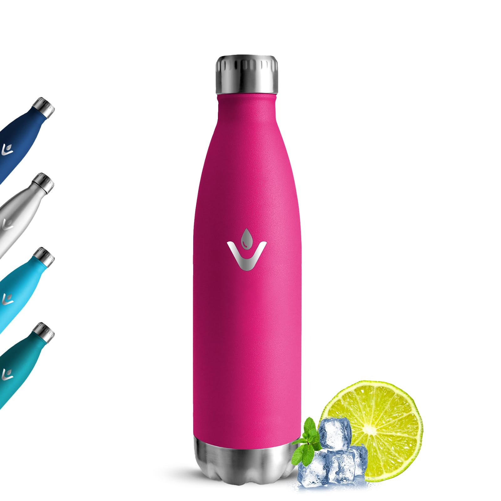 Grsta Insulated Water Bottle, 500ml BPA Free, Vacuum Insulated, Leak-Proof Thermal Bottles, Thermal Bottle, Reusable Stainless Steel Water Bottle for Work, Outdoor, Sports