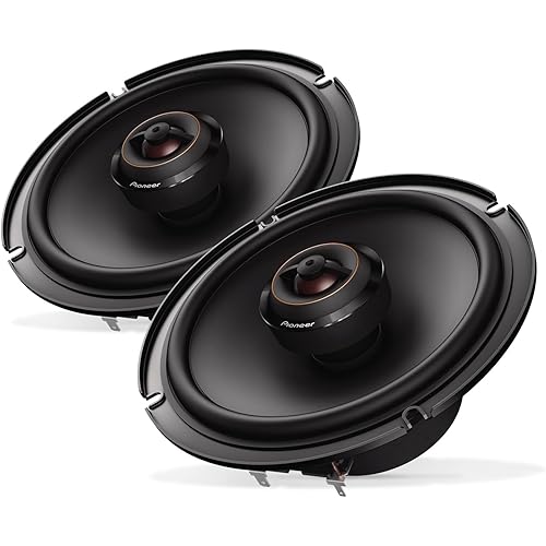 Pioneer D-Series TS-D65F 6.5” 2-Way Speakers (Pair) – 270W Max, Balanced Sound + Smooth Treble, Ideal Factory Upgrade, Add an Amplifier for Even Better Performance
