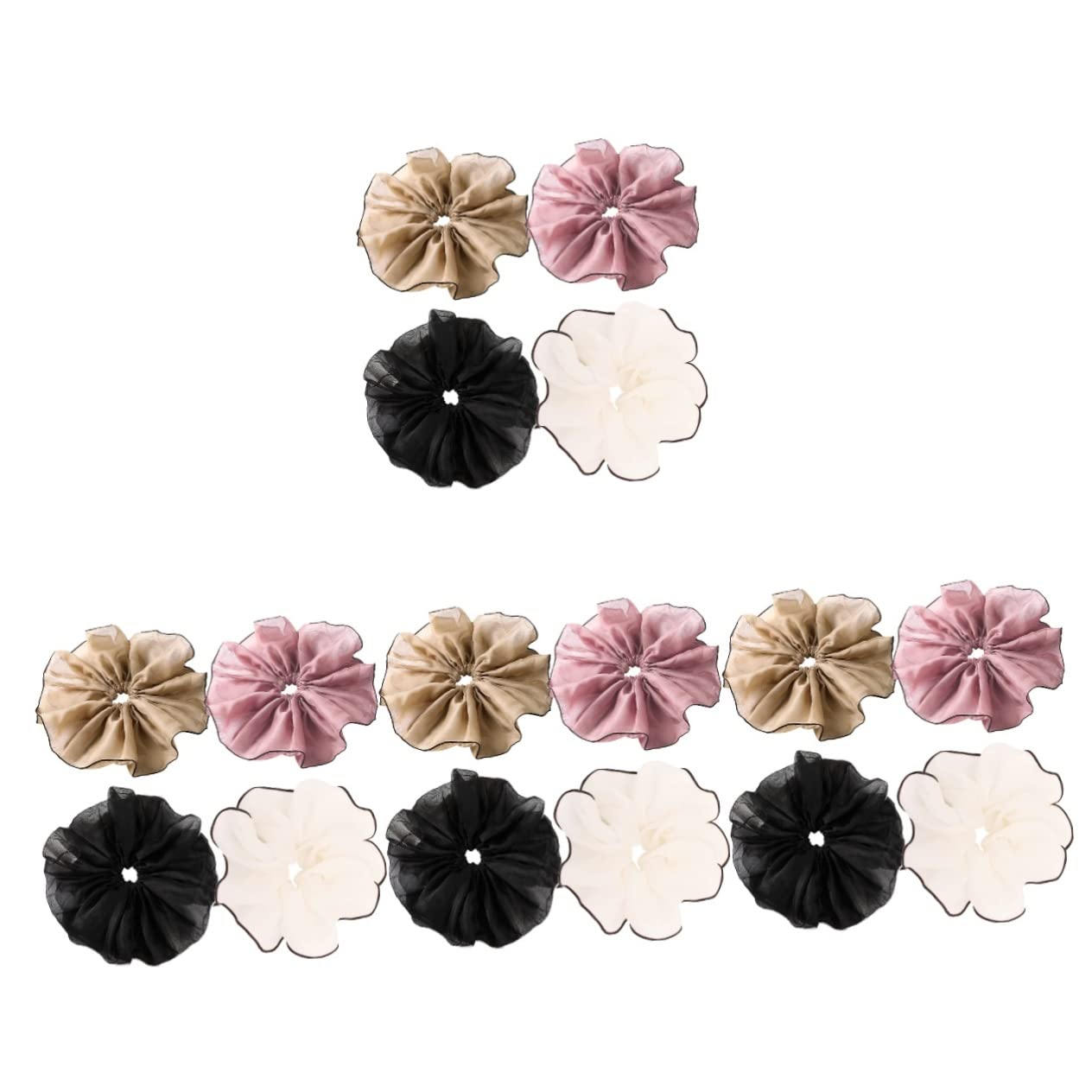 Beavorty 16piezas Scrunchies De Gran Para Mujer Coleteros De Pelo Elásticos Neutros Para Peinados De Fiesta y