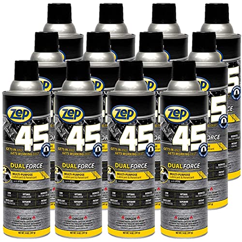 Miniatura 6 de Zep 45 Dual Force PP Penetrante y lubricante de doble acción 325101 14 onzas (caja de 12)