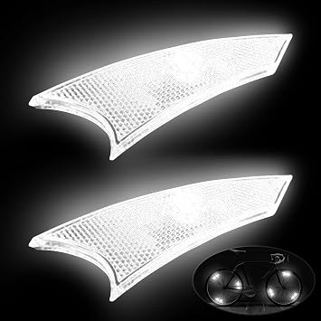 Bike Spoke Light LED NIUAWASA - Waterproof Easy Install Bicycle Wheel Lights 3 Mode Tire Flash Safe Warning Lamp for Kids/Adult Bike 2Pcs