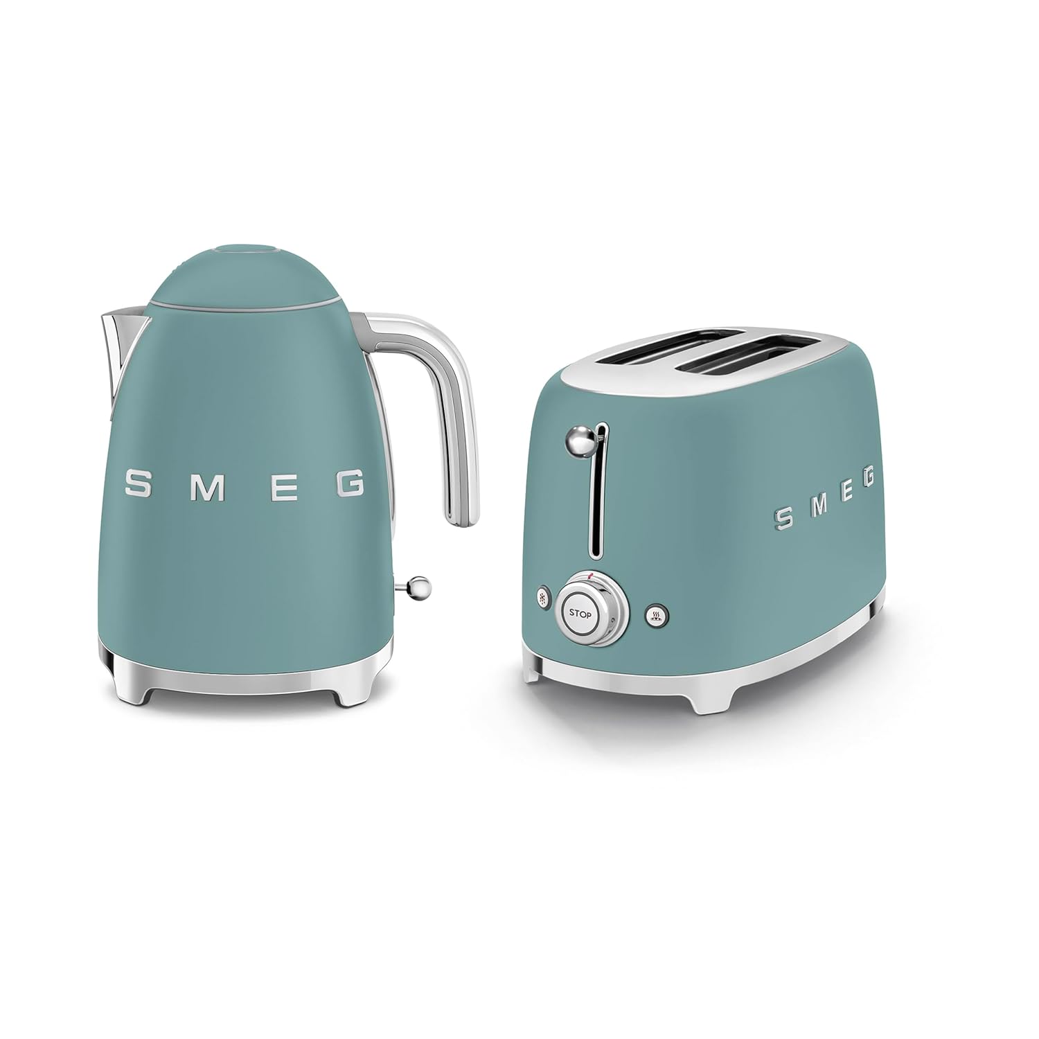 EEJB289 Breakfast Set,1.7L, 300W Emerald Green Kettle and 2 Slice Emerald Green Toaster, KLF03EGMUK/TSF01EGMUK