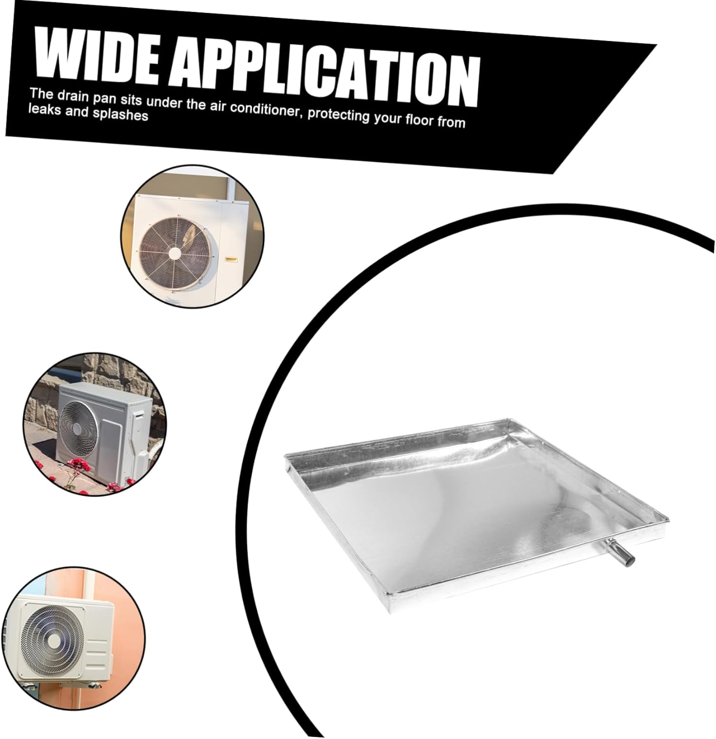 Homoyoyo Air Conditioner Accessory Drip Pan Drain and Drip Tray Washable Floor from Leaks