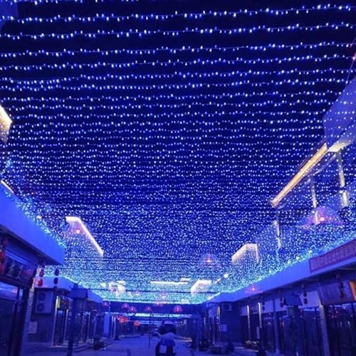 Image of 40 Meter 140 LED String Lights for Home Decoration| Waterproof Decorative Fairy Lights for Indoor Outdoor Use|Pixel Light for Balcony, Garden, Diwali, Wedding & Festival Lighting (Blue)