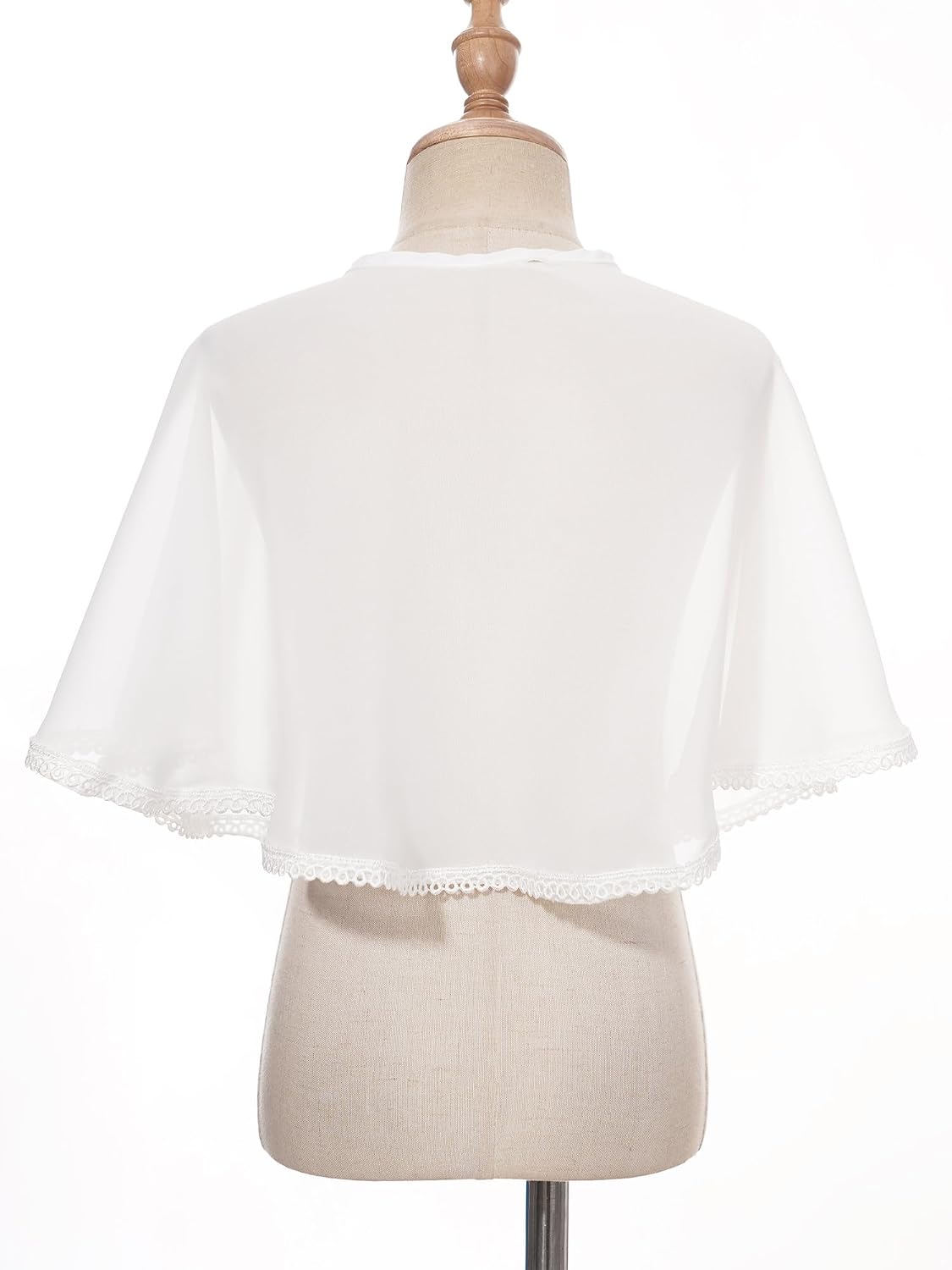 Flower Girls Dress Cover Up Chiffon Lace-up Bolero Shrug Elegant Cardigan Shawl Cape