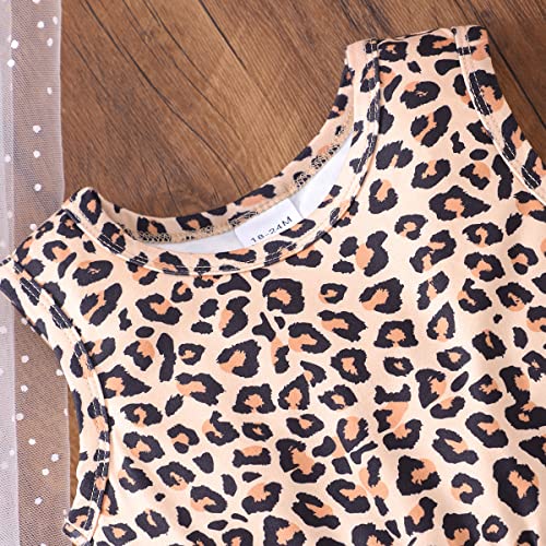 Popshion Toddler Girls Dresses Sleeveless Back Bowknot Dress Baby Girl Summer Clothes Kids Birthday Party Sundress 1-7 Years4