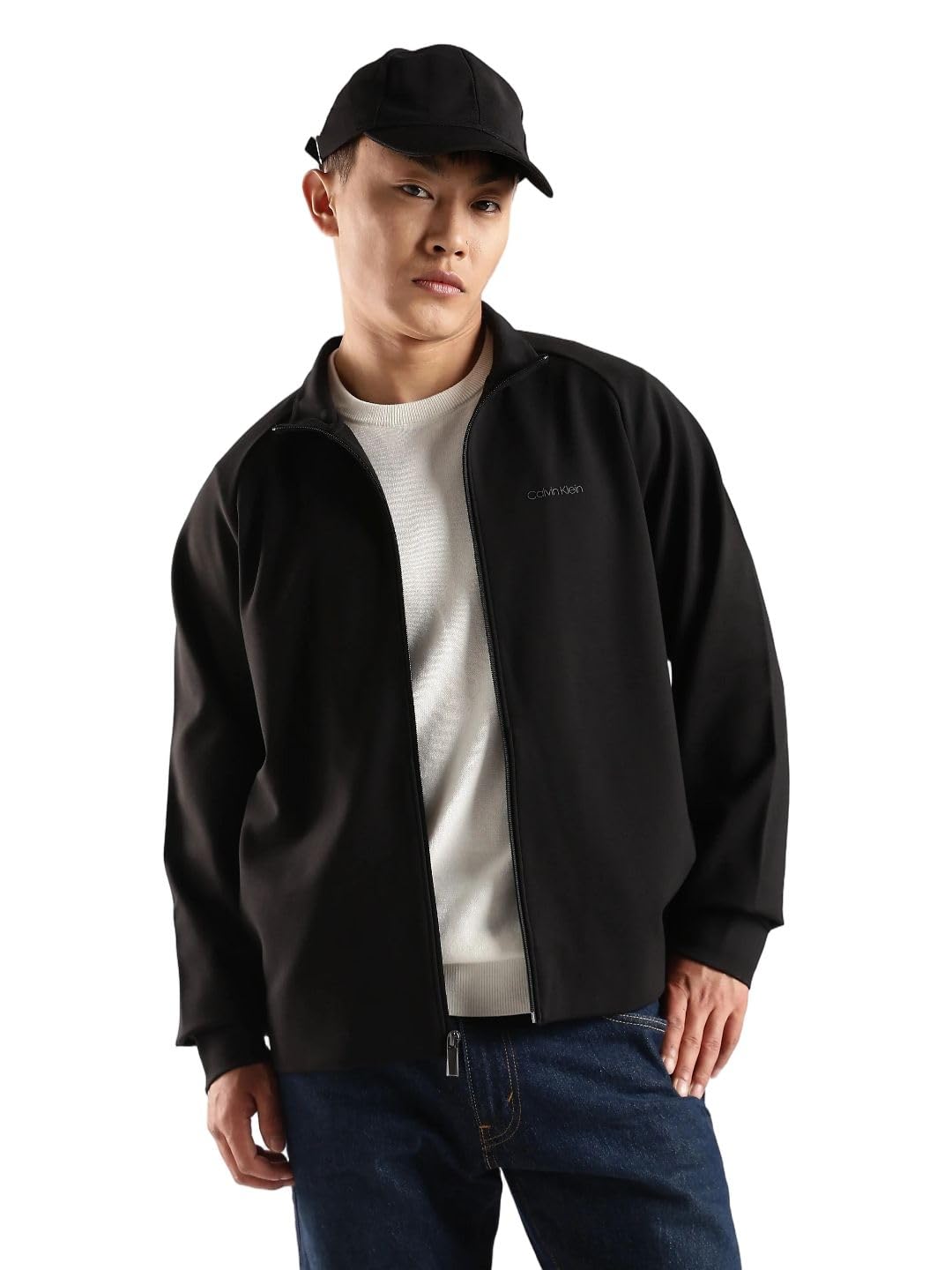 Solid Oversized fit Viscose Sweat Shirt-image-1