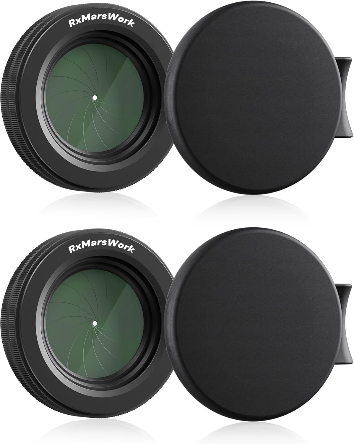 RxMarsWork 【Adjustable Aperture Lens Cover for PVS-14】 1.5-26mm Iris Diaphragm with Protective Cap, M30 Iris Filter Cover PVS14 Compatible Night