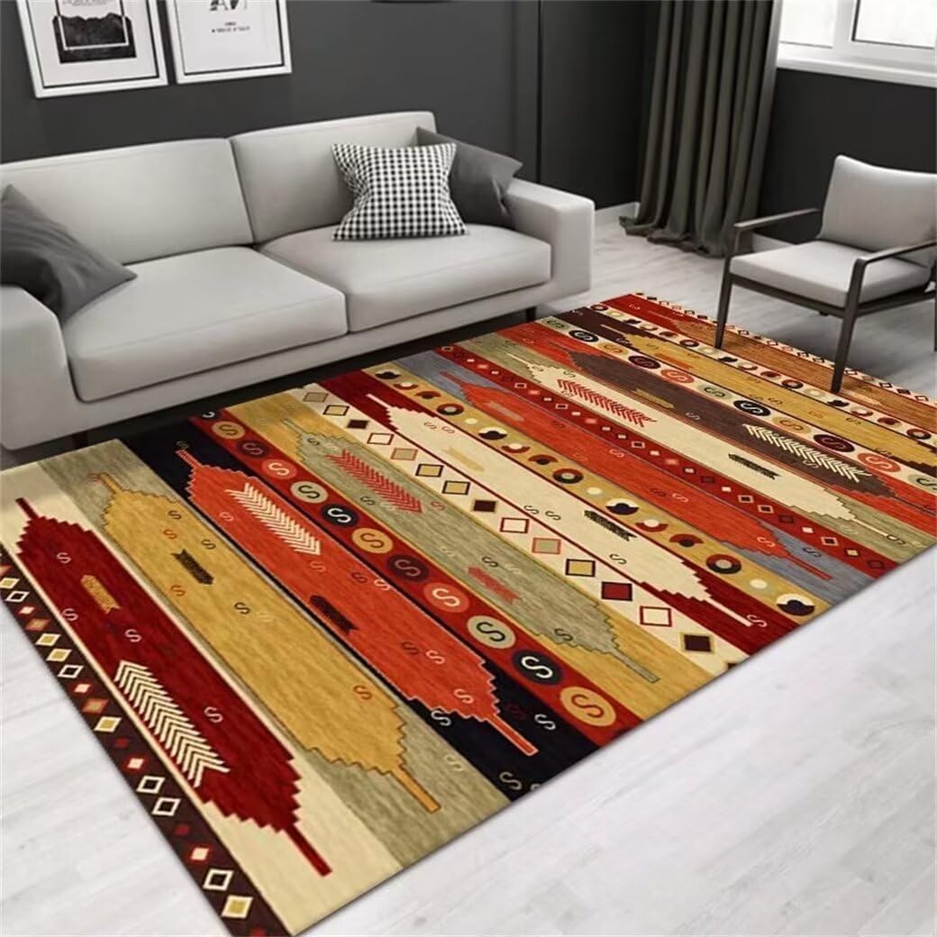 Tapis chambre garçon rouge 200x200 pour créer un coin ado chaleureux